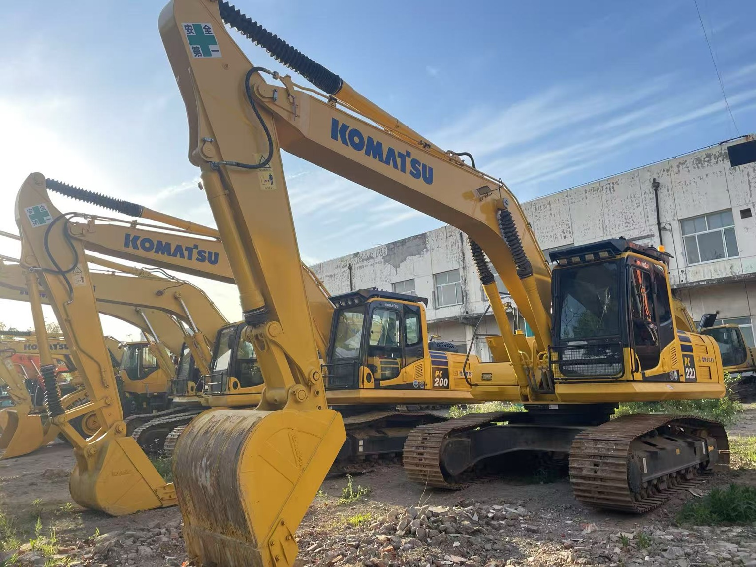 Komatsu PC220 excavator